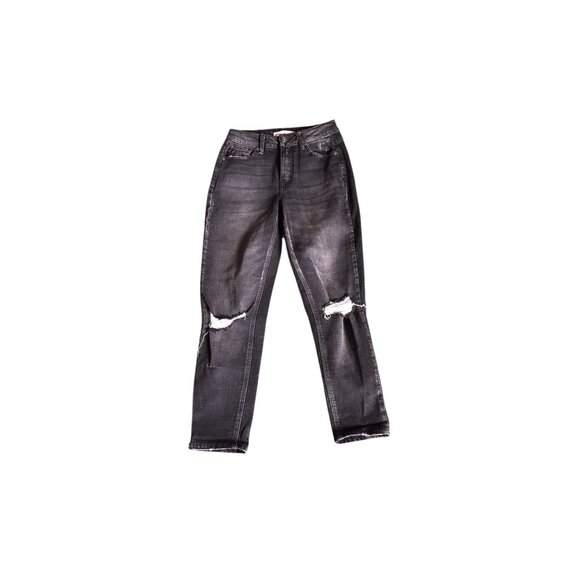 KanCan Black Distressed Skinny Jean - Picture 3 of 7